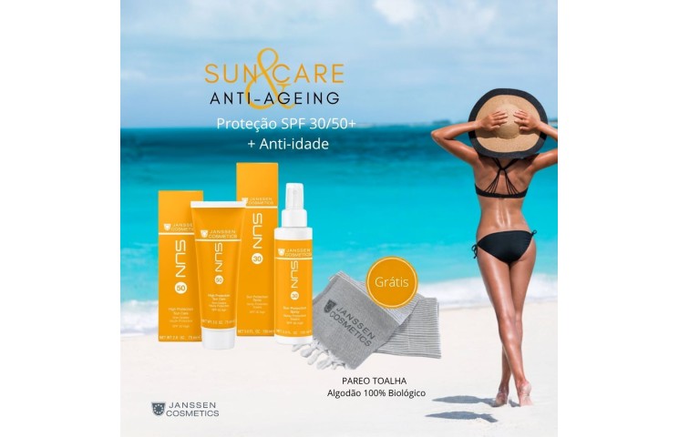 Sun - SPF30+SPF50+ Oferta Pareo-Toalha Praia