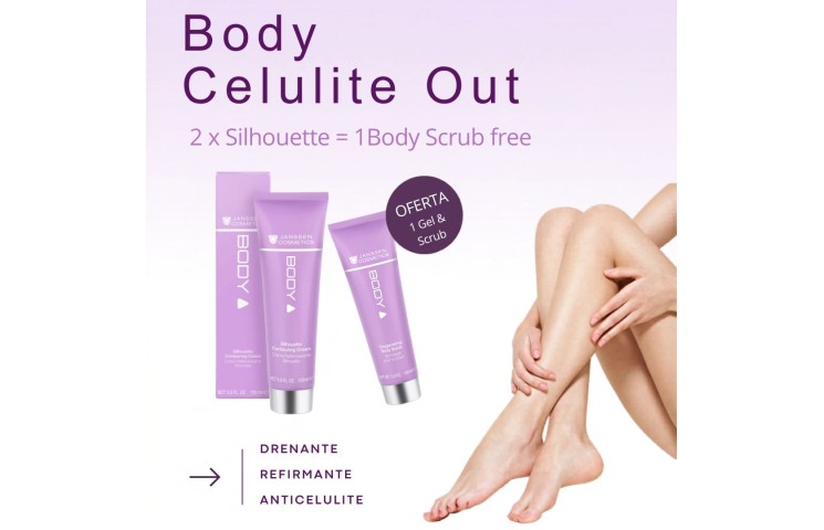 BODY - 2 X SILHOUETTE CONTOURING150ML + BODY SCRUB FREE